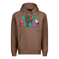Chestnut merry and pregnant Premium Hoodie - MaliasSmallBusiness