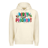 Sandshell merry and pregnant Premium Hoodie - MaliasSmallBusiness