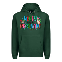 Sports Green merry and pregnant Premium Hoodie - MaliasSmallBusiness
