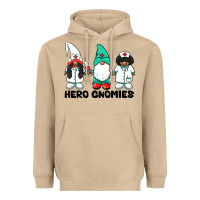 Mushroom hero gnomies african american nurse gnomies medical gnomies Heavyweight Hoodie - BarkalooDesign