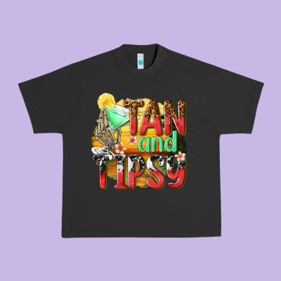 Tan And Tipsy Urban Heavy Tee Designed By Texasbilliewilder