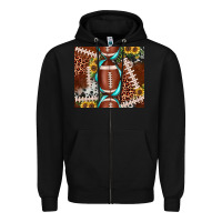 Black football leopard gemstone sunflower tumbler3 Zipper Hoodie - JahusDesignShop