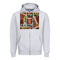 Heather Grey football leopard gemstone sunflower tumbler3 Zipper Hoodie - JahusDesignShop