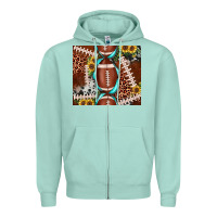 Seafoam football leopard gemstone sunflower tumbler3 Zipper Hoodie - JahusDesignShop