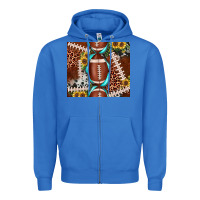 True Royal football leopard gemstone sunflower tumbler3 Zipper Hoodie - JahusDesignShop