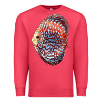 Cardinal Discus Fish Premium Sweatshirt - LillyAllenDesigns