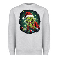 Heather Grey Grinch Heavyweight Sweatshirt - Unal Design
