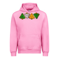 Fuchsia Pink christmas tree cookies Urban Hoodie - LillyAllenDesigns