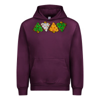Mauve Wine christmas tree cookies Urban Hoodie - LillyAllenDesigns