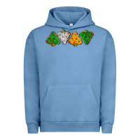 Pigment Pebble Blue christmas tree cookies Urban Hoodie - LillyAllenDesigns