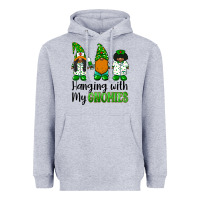 Heather Grey hanging with my gnomies african american nurse gnomies Heavyweight Hoodie - BarkalooDesign