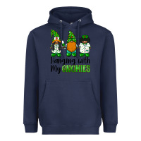 Navy hanging with my gnomies african american nurse gnomies Heavyweight Hoodie - BarkalooDesign