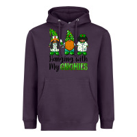 Plum hanging with my gnomies african american nurse gnomies Heavyweight Hoodie - BarkalooDesign