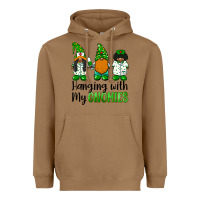 Toasted Coconut hanging with my gnomies african american nurse gnomies Heavyweight Hoodie - BarkalooDesign