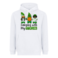 White hanging with my gnomies african american nurse gnomies Heavyweight Hoodie - BarkalooDesign