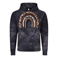 Cloud Black Cheetah rainbow Vintage Hoodie - MaliasSmallBusiness
