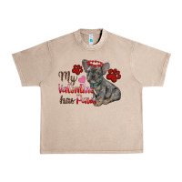 French Oak my valentine has paws french bulldog Urban Heavy Tee - RanaPortraitStore