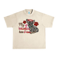 Sandshell my valentine has paws french bulldog Urban Heavy Tee - RanaPortraitStore