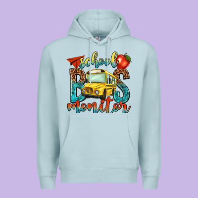 School Bus Monitor Premium Hoodie Designed By Nancycooperartshop