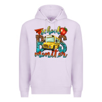 Lilac school bus monitor Premium Hoodie - NancyCooperArtShop