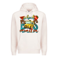 Pale Pink school bus monitor Premium Hoodie - NancyCooperArtShop