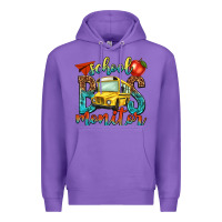 Purple school bus monitor Premium Hoodie - NancyCooperArtShop