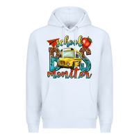 White school bus monitor Premium Hoodie - NancyCooperArtShop