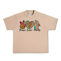 Burro peace love nails Urban Heavy Tee - BarkalooDesign