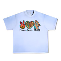 Grape Ice peace love nails Urban Heavy Tee - BarkalooDesign