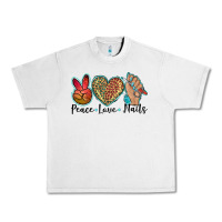 Lunar Rock peace love nails Urban Heavy Tee - BarkalooDesign