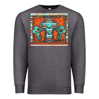 Charcoal Heather turquoise gemstone crosses Premium Sweatshirt - Jasminsmagicworld