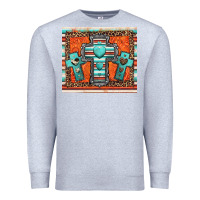 Heather Grey turquoise gemstone crosses Premium Sweatshirt - Jasminsmagicworld