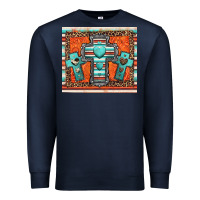 Navy turquoise gemstone crosses Premium Sweatshirt - Jasminsmagicworld