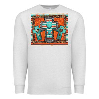 Oatmeal Heather turquoise gemstone crosses Premium Sweatshirt - Jasminsmagicworld