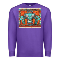 Purple turquoise gemstone crosses Premium Sweatshirt - Jasminsmagicworld