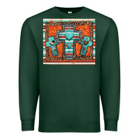 Sports Green turquoise gemstone crosses Premium Sweatshirt - Jasminsmagicworld