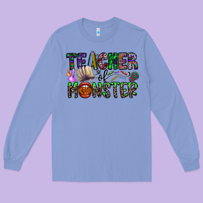 Teacher Of Monster Long Sleeve Tee Designed By Cowhidedigitalart