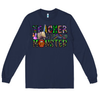 Navy teacher of monster Long Sleeve Tee - CowhideDigitalArt