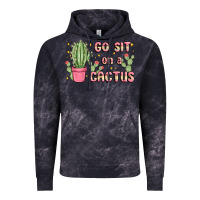 Cloud Black go sit on a cactus Vintage Hoodie - MaliasSmallBusiness