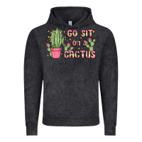 Vintage Black go sit on a cactus Vintage Hoodie - MaliasSmallBusiness