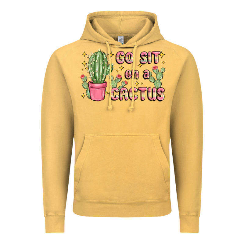 Go Sit On A Cactus Vintage Hoodie by MaliasSmallBusiness | Teevron