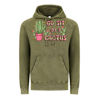 Vintage Olive go sit on a cactus Vintage Hoodie - MaliasSmallBusiness