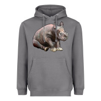 Storm Baby Rhino Illustrations Heavyweight Hoodie - LillyAllenDesigns