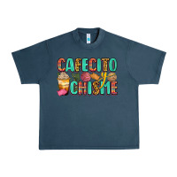 Midnight Navy cafecito y chisme Urban Heavy Tee - Zillion Design Studio