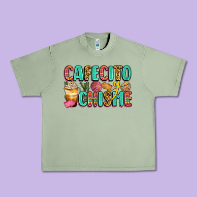 Cafecito Y Chisme Urban Heavy Tee Designed By Zillion Design Studio