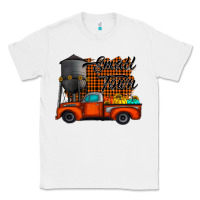 White small town fall Classic Tee - CowhideDigitalArt