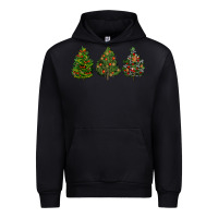 Black christmas trees Urban Hoodie - LillyAllenDesigns