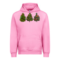 Fuchsia Pink christmas trees Urban Hoodie - LillyAllenDesigns
