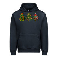 Navy christmas trees Urban Hoodie - LillyAllenDesigns