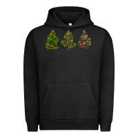 Pigment Black christmas trees Urban Hoodie - LillyAllenDesigns